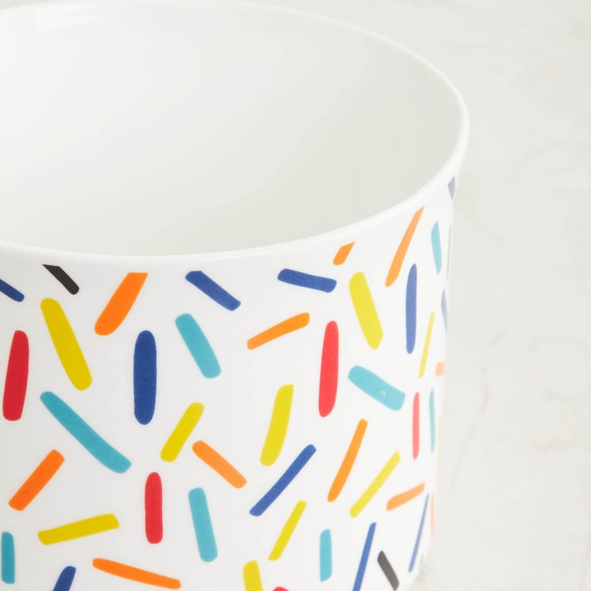 Home Centre GTL Pop Multicolour Printed Ceramic Planter, Standard