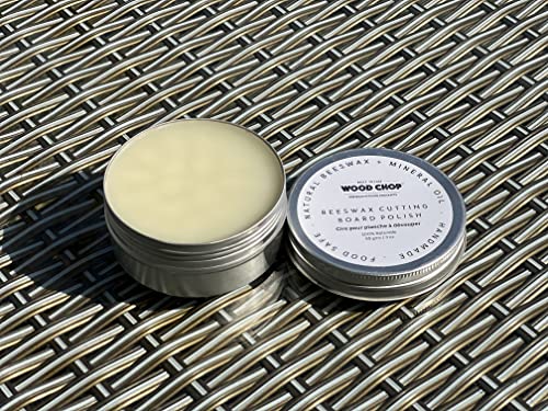 Image of Wood Chop Wood Conditioner | 100% Natural Beeswax Blended with Mineral Oil | Food-Grade Finish for Wooden Cutting Boards, Cutlery & Furniture - 85 g