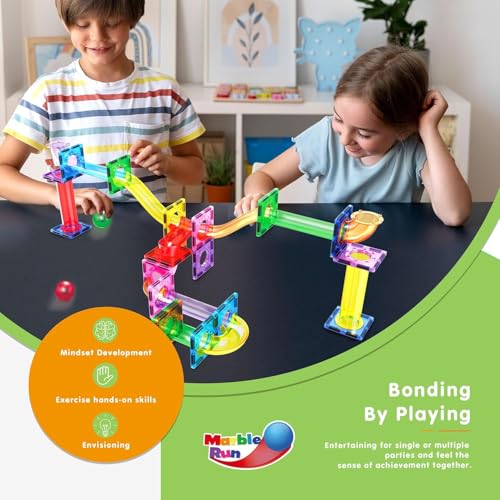 PicassoTiles Kugelbahn-Bausteine PTG40, 40 Stück – Ansicht 4