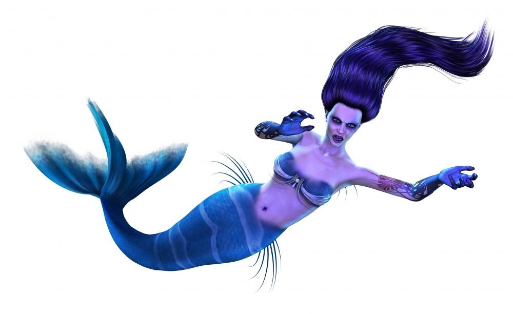 MY made マーメイド… Amazon.com: Wallmonkeys WM361834 Demon Mermaid Peel and Stick Wall