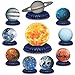 10 Pieces Space Solar System Theme Honeycomb Centerpieces Table Topper Outer Space Party Supplies Planet Honeycomb Galaxy Photo Booth Props for Birthday Party Decorations