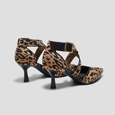 VIVAIA Anabelle Pointed-Toe Cross-Strap Stilettos