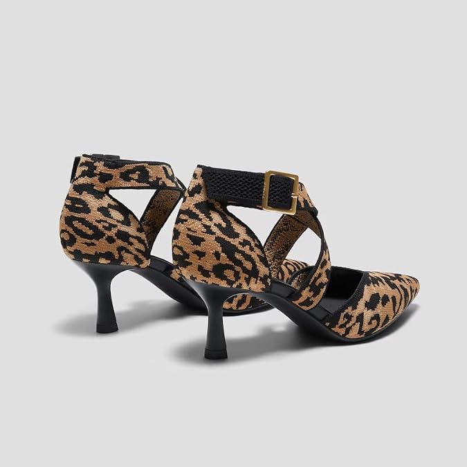 VIVAIA Anabelle Pointed-Toe Cross-Strap Stilettos
