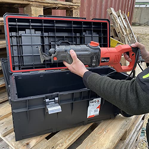 Yato Portable Tool Box on Wheels, 793 x 385 x 322 mm, Black - Image 7