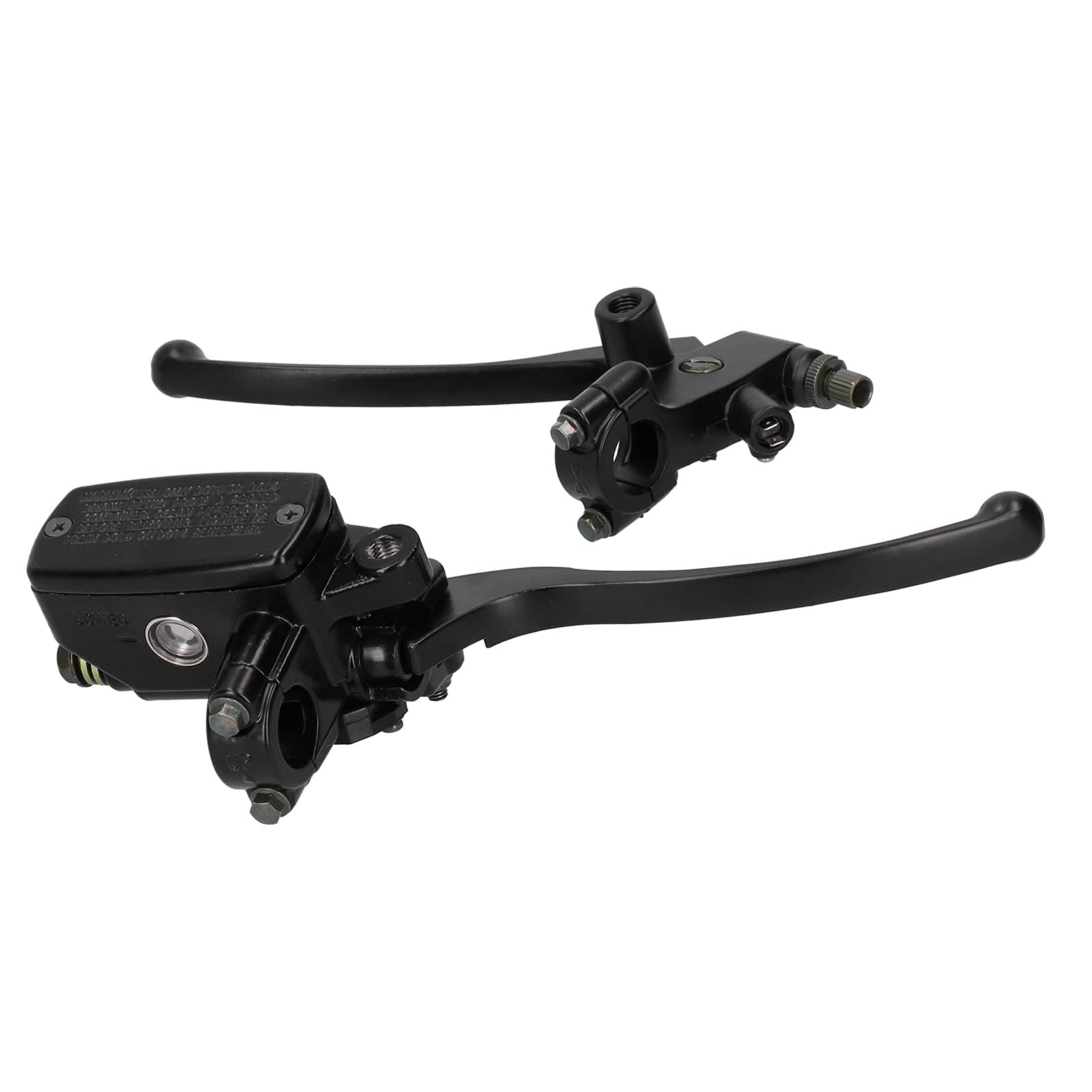 Yctze Motorrad Hydraulische Bremskupplungshebel Ein Paar Links Rechts 22mm Universal Schwarz CNC Aluminiumlegierung Hydraulischer Bremshebel Bremskupplungszylinder