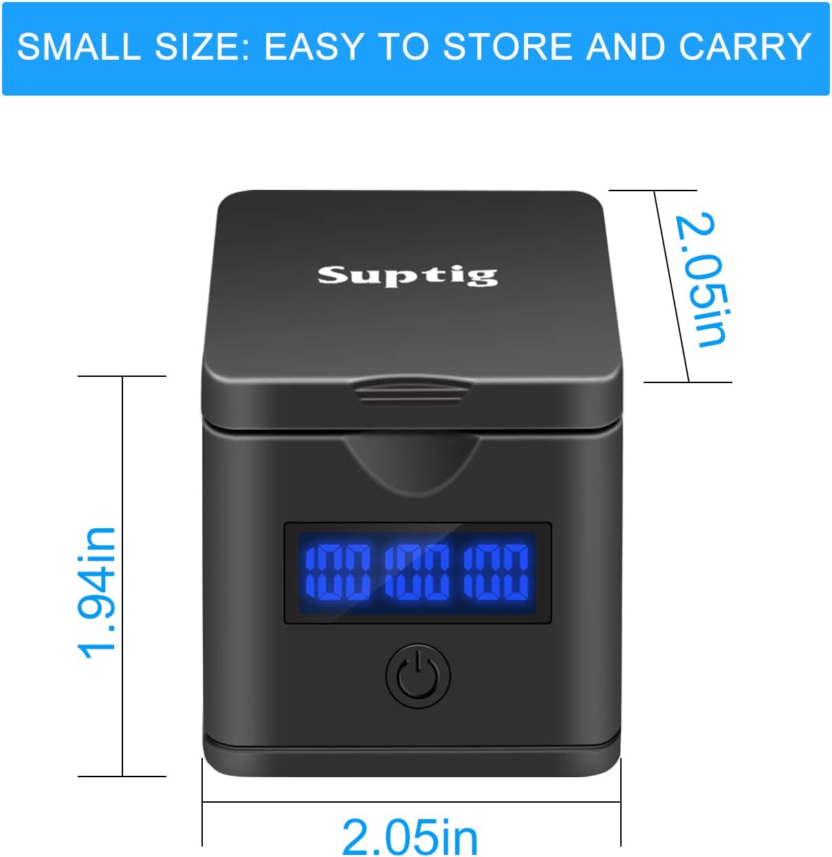 Suptig 2 Pack Batteries Compatible for GoPro Hero 8, GoPro Hero 7 Black, Hero 6, Hero 5 3-Channel Battery Charger Station for Hero 8 Hero 7 Hero 6 Hero 5