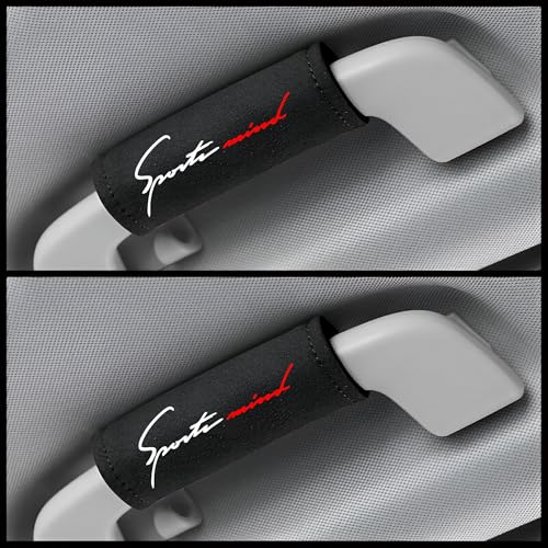 Image of Black Car Handle Roof Cover Grab Handle Roof Cover for car Luggage Compartment Lightweight Pack of 2