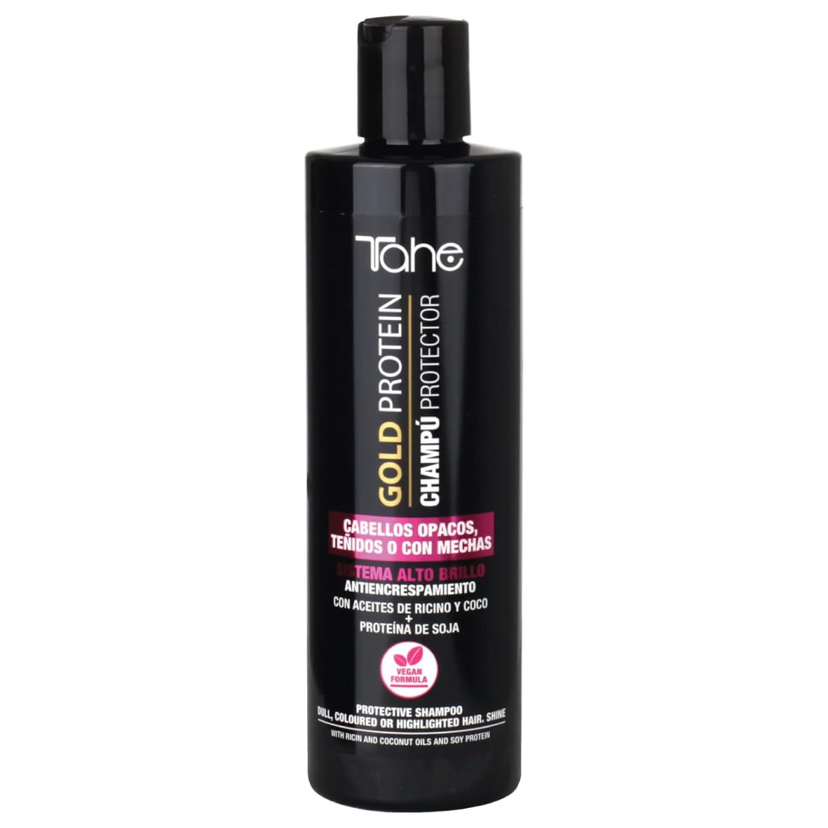 Tahe Gold Protein For Colored Hair Small Kit - Shampoo 300ml, Mask 400ml, Styling Cream 100ml - Color Protection & Shine