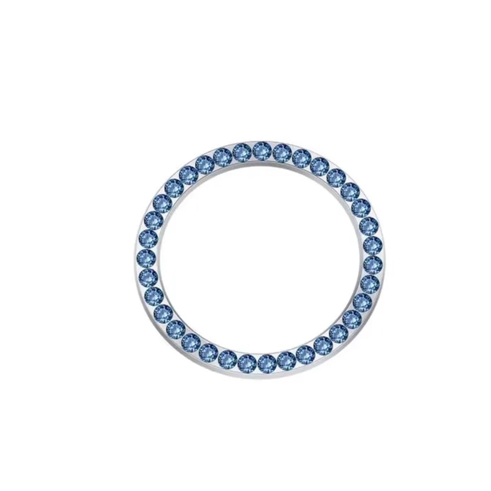 Bague bouton start de voiture strass bleu pour masquer usure - 8