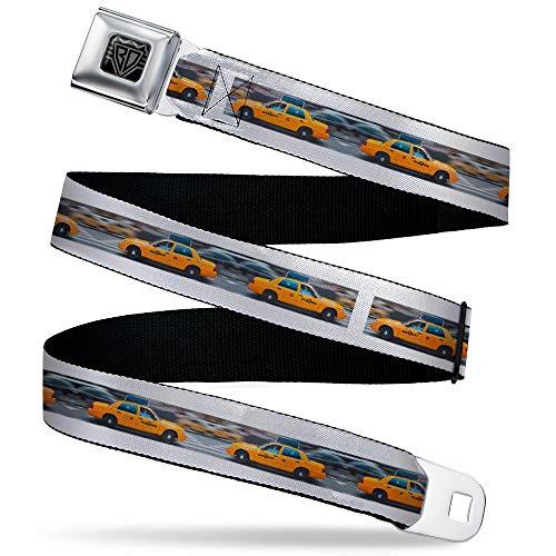 Cinturón de seguridad Buckle-Down ajustable con hebilla metálica resistente y diseño NYC