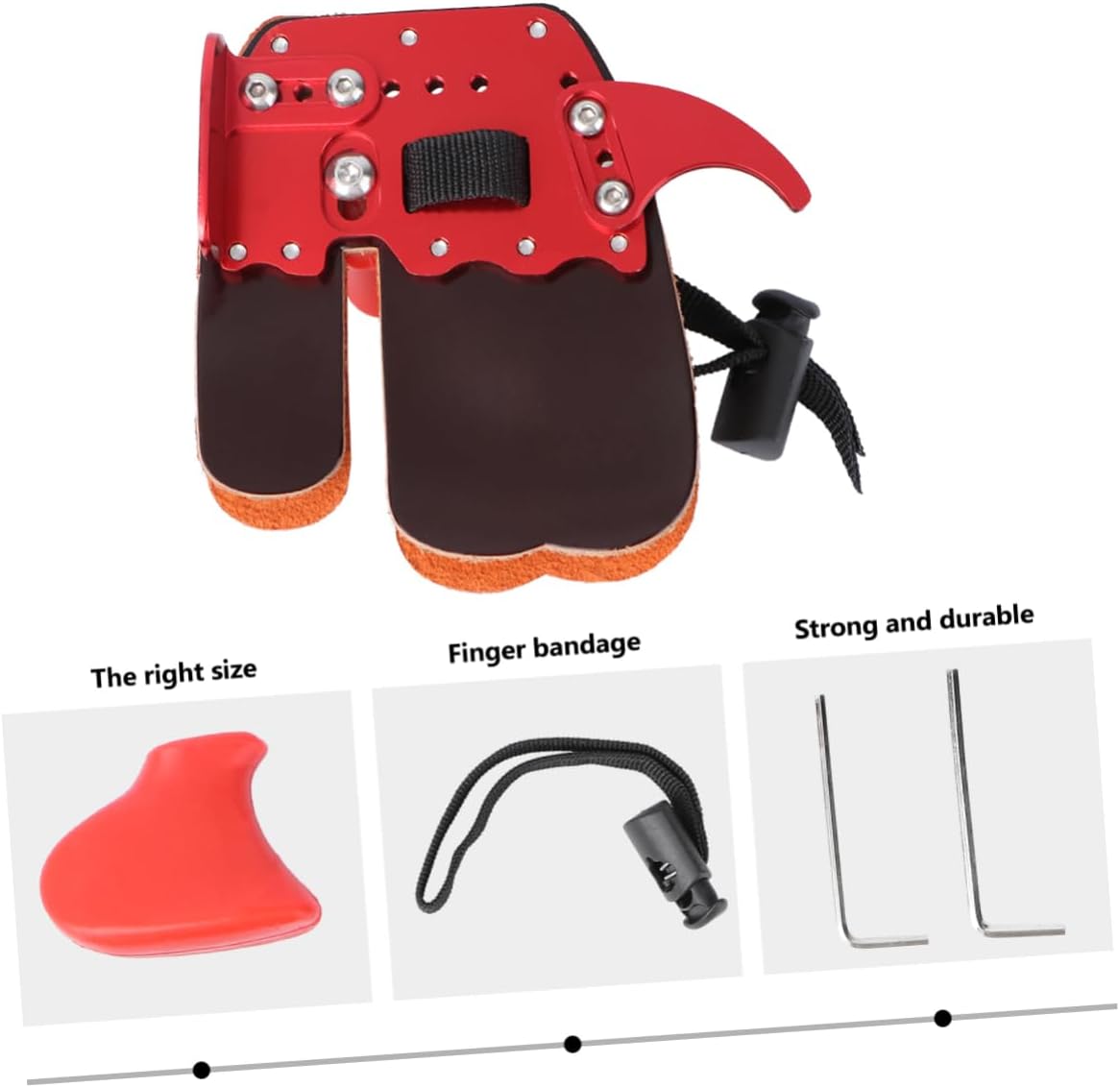 Kisangel 2 Pcs Arrow Finger Guard Finger Sleeves Protective Hand Gear Finger Braces Finger Protector Bracket