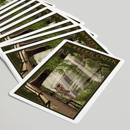 Baraja de cartas Poker Lantern Press 52 piezas miniatura 5