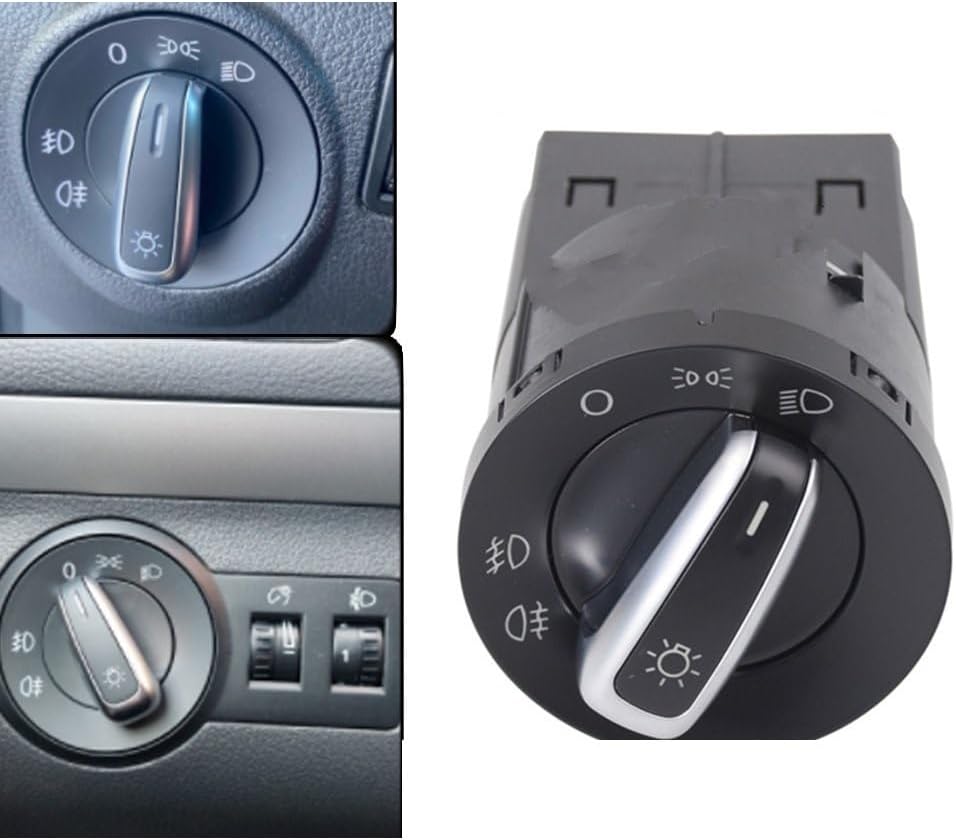 Compatible with VW for B5 1998 1999 2000 2001 2002 2003 2004 2005 Car Headlight Fog Lamp Control Knob Switch Car Part Accessories 6R0941531G