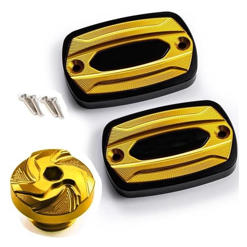 Accessoires TMAX Yamaha finitions or bouchon essence et frein haut de gamme