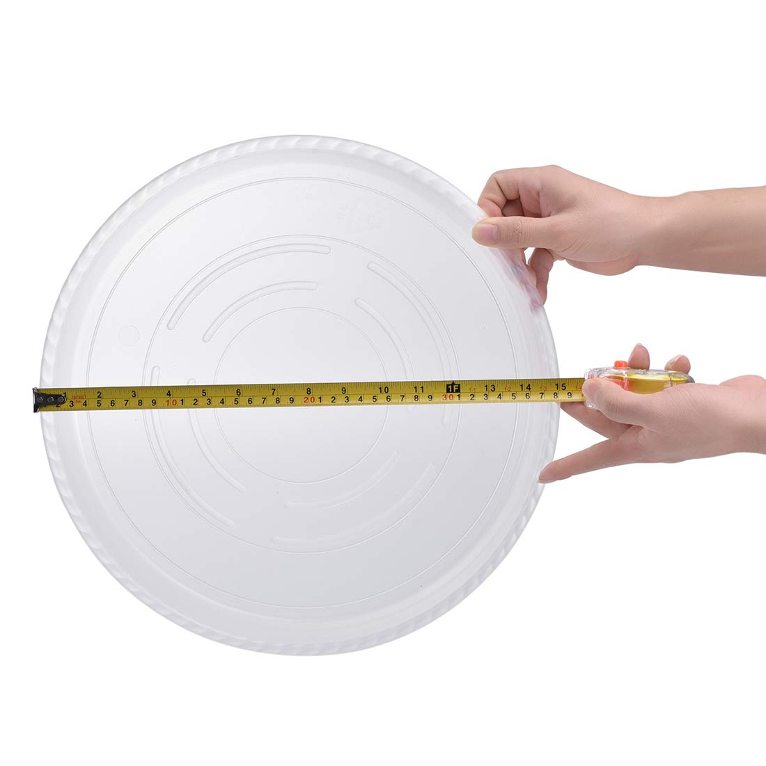 GRESPRI 15 Inches Clear Plant Saucers 6 Packs HeavyDuty