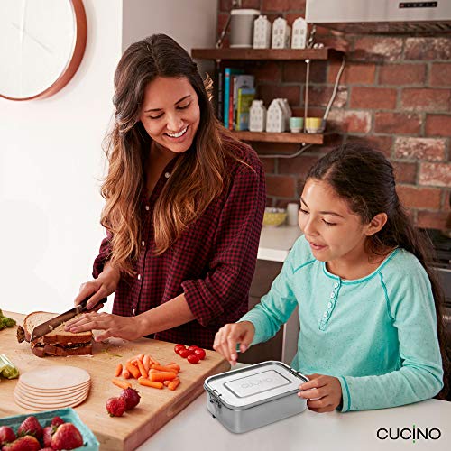 Cucino Lunch Box Acciaio Inox 100% a Prova di