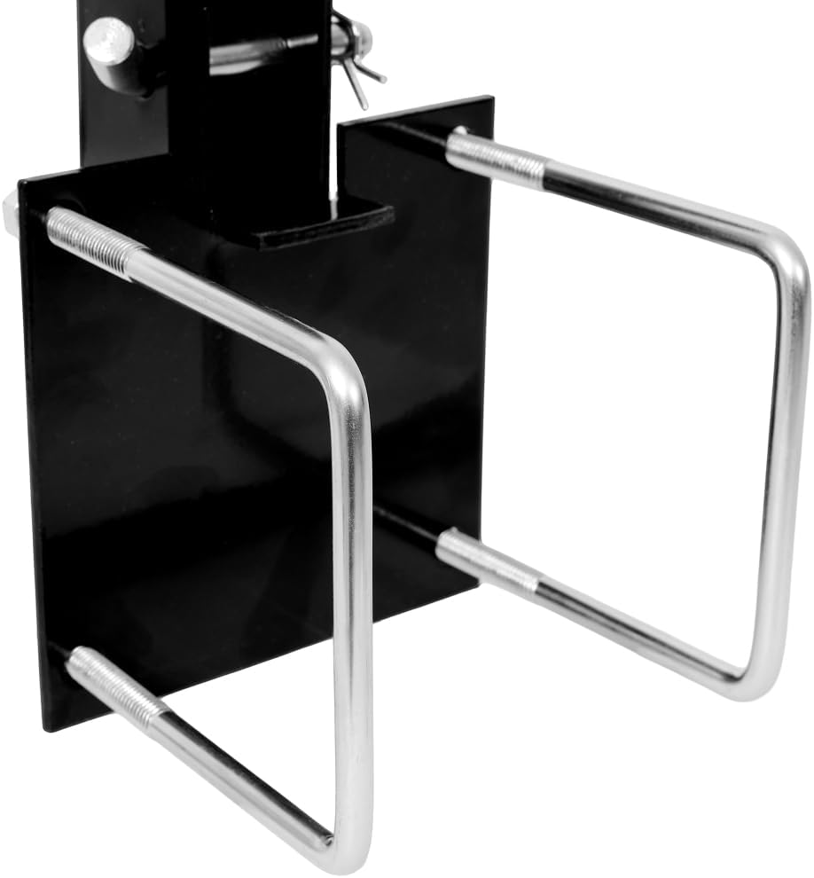 RV Spare Tire Mount, Trailer Spare Tire Carrier for 4" Bumpers, Strength Steel Construction