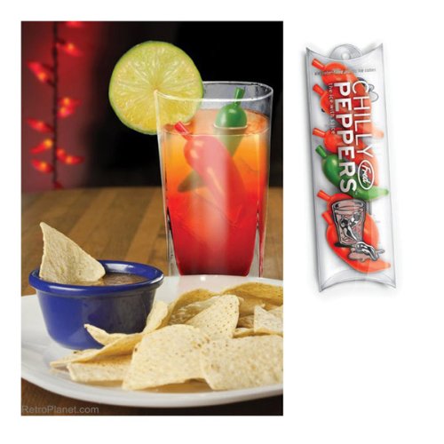 Chilly Chili Peppers Molded Ice Cubes