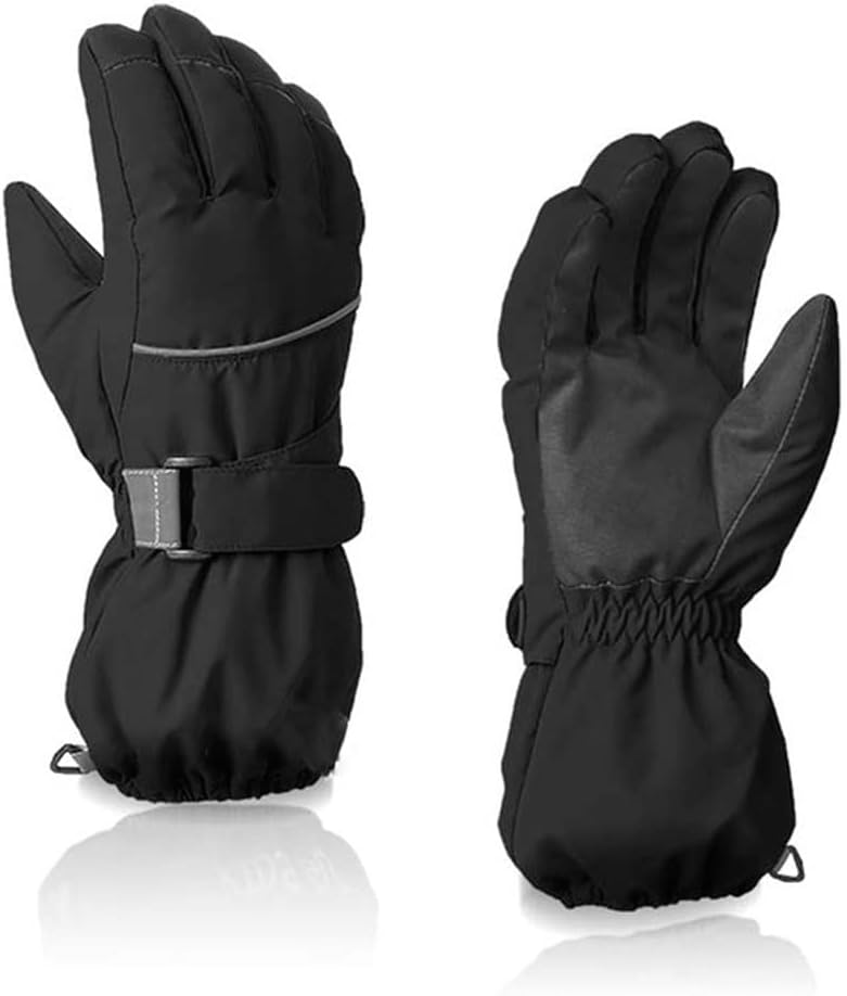 Waterproof Ski Gloves Winter Warm Finger Boys Girls Snow Snowboard Gloves