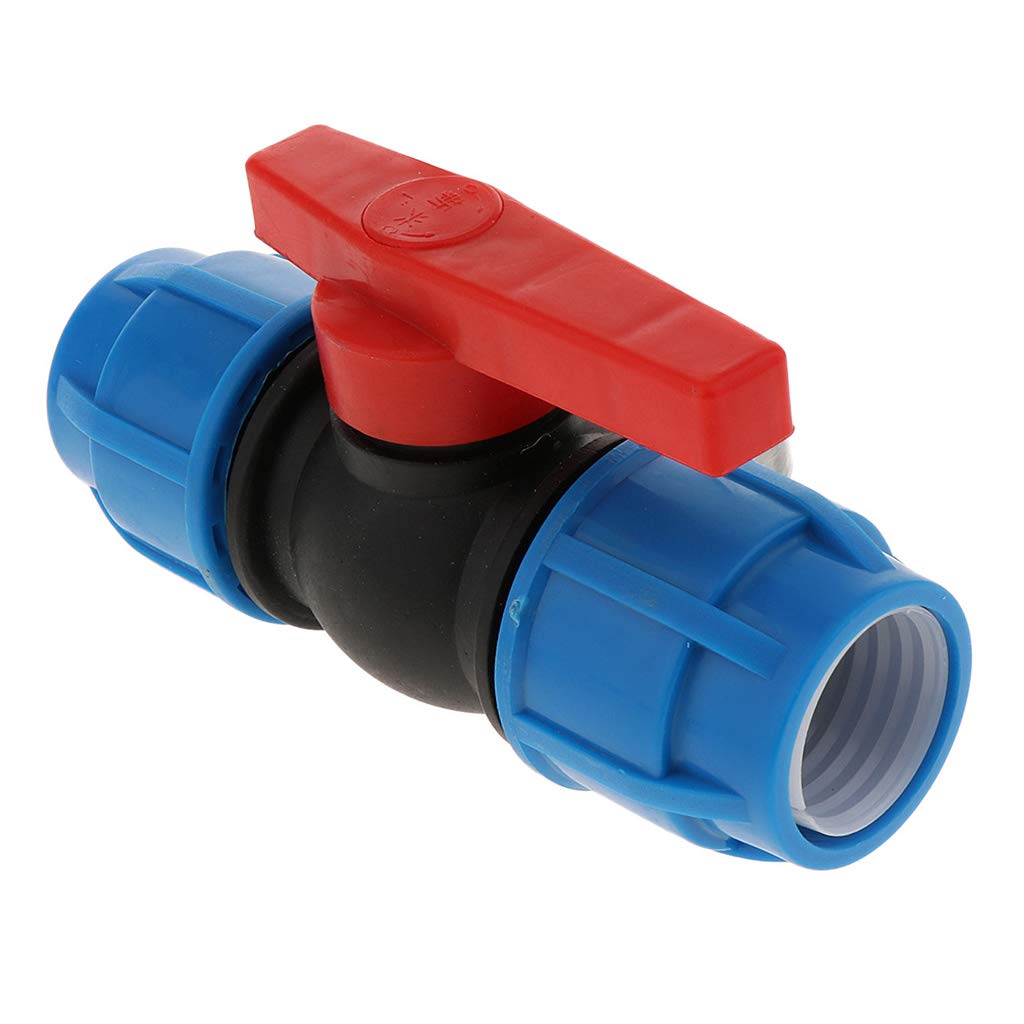 LOVIVER Llave de Válvula de de Tubo de Irrigación, Núcleo de plástico de 32 mm