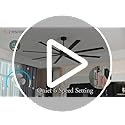 ZMISHIBO 96 Inch Industrial DC Motor Ceiling Fan, Large Ceiling Fan with 8 Reversible Blades, 3 Downrods, 6-Speed Remote Control, Home or Commercial Ceiling Fans for Porch/Garage/Shop, Black