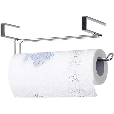 Paper Towel Holder - Kitchen Roll Paper Towel Holder Tissue Hanger Organizer...