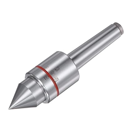 uxcell MT2 Live Center, Morse Taper Precision Medium Duty Rotary Active Center Tool for CNC Lathe Metal High Speed Turning Revolving Milling