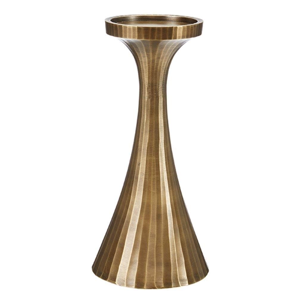 CandelabrasCandelabras Candlesticks Home High-design Candlesticks Living Room Metal Ornaments Romantic Candlelight Dinner Props Aromatherapy Candles (Color : Gold, Size : 11 * 11 * 23cm)