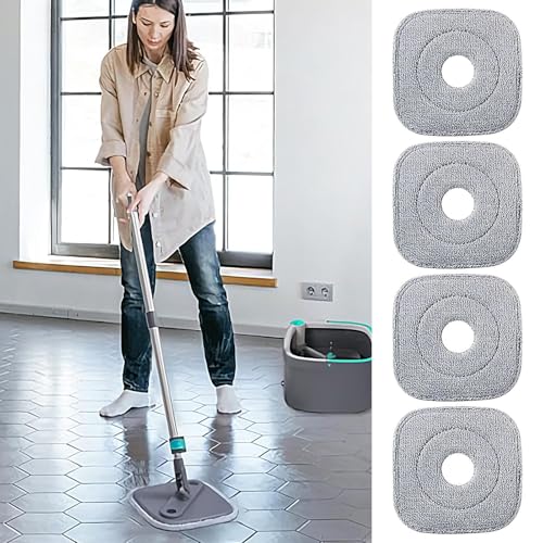 Cabezal de bayeta de microfibra absorbente para limpieza profunda de parquet 2