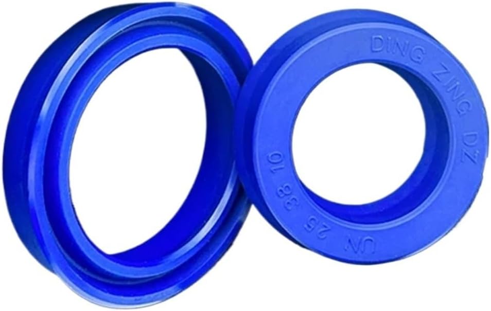 Compatible for Hydraulic Equipment, Blue Polyurethane UN Hydraulic Oil Seal ID 80-85mm OD 88-110mm High Pressure Leak-Proof Seal(80x90x10mm x5pcs)
