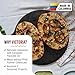 Victoria 12-Inch/30.5-Centimeter Cast Iron Tawa Dosa Pan, Cast Iron Pizza Pan and Crepe Pan with Loop Handle, Seasoned with Flaxseed Oil, Made in Colombia