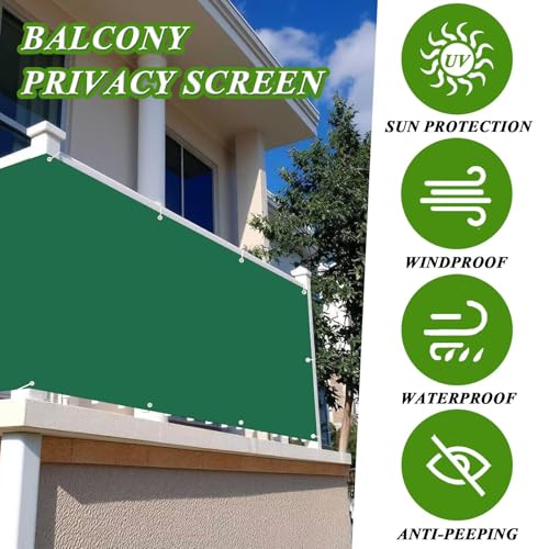 Brise-vue imperméable et anti-UV pour préserver l'intimité du balcon - 3