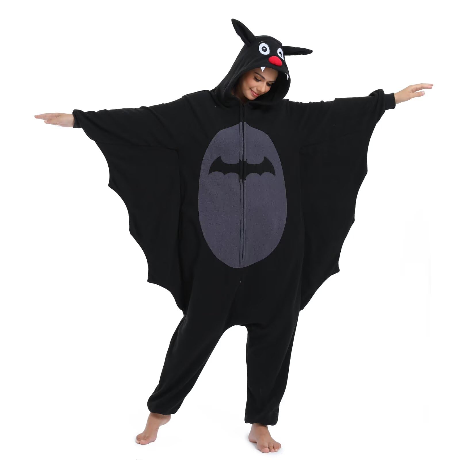 LBJR Erwachsene Cosplay Schlafanzug Tierkostüme Jumpsuit Onesie Nachtwäsche Overall Fasching Karneval Halloween Pyjama