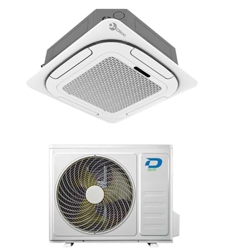 Condizionatore Climatizzatore a cassetta 4 vie 18000 Btu Diloc Over A++ inverter R32 in Pompa di Calore