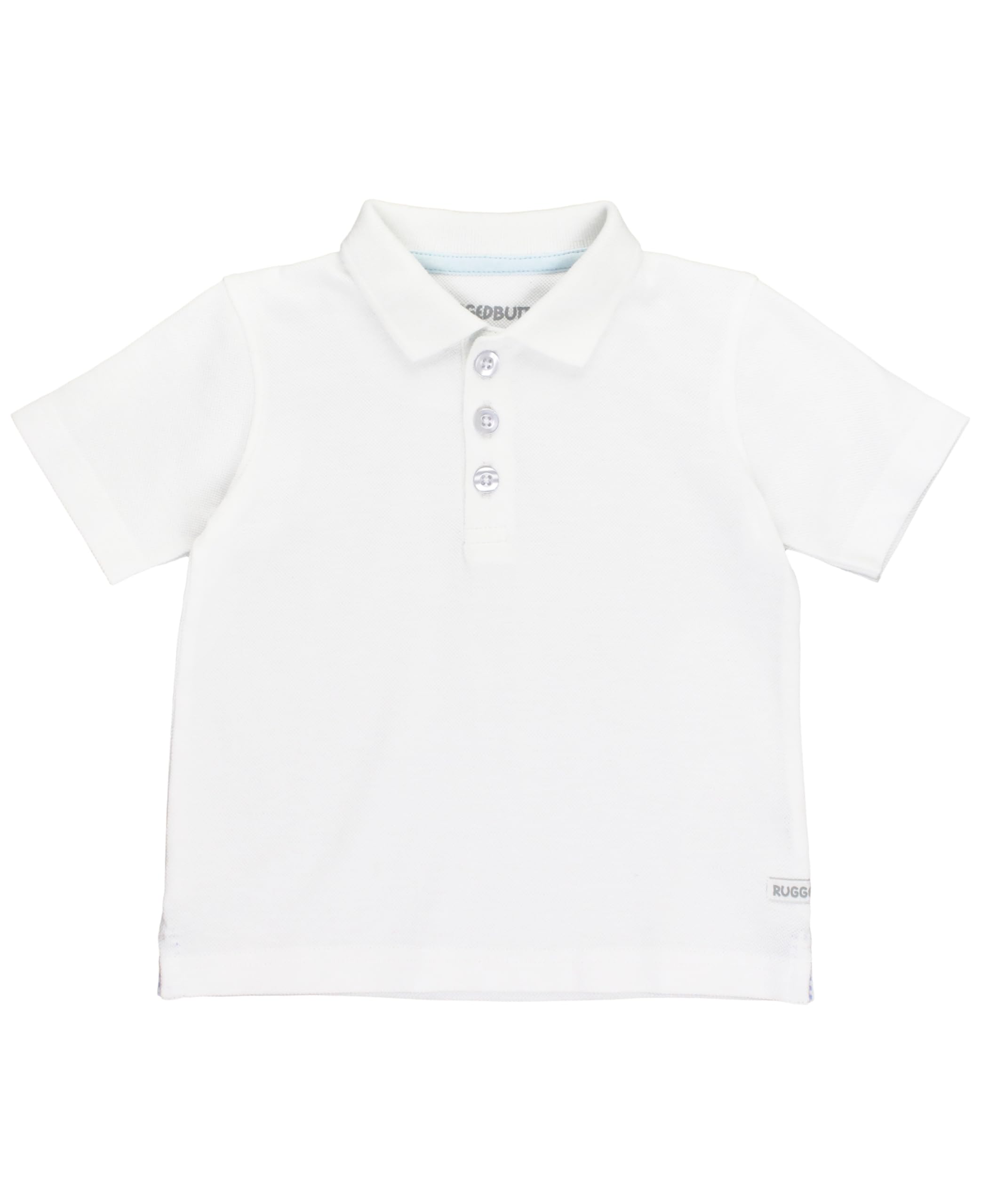 RUGGEDBUTTS Baby/Toddler Boys Short Sleeve Collared Neck Pique Polo Shirt