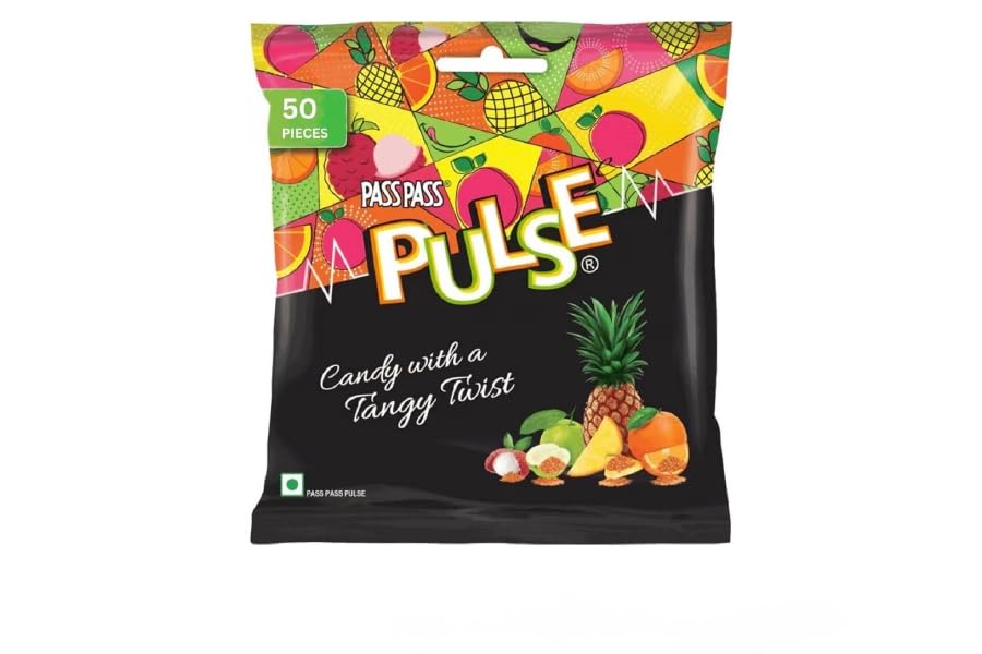 Pulse Mixed Fruit Candy 50 Pieces – Tangy Twist Sweet Treats Assorted Flavors Candy for Parties, Celebrations, and Snacking-image-15
