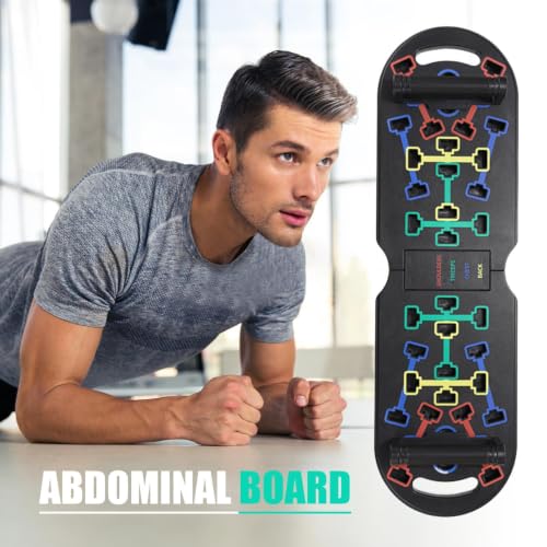 Tabla de flexiones plegable con guías de colores para tríceps 4