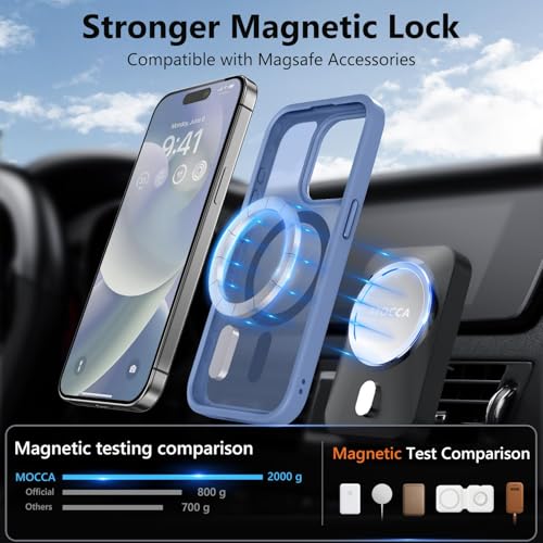 Image of MOCCA Magnetic Shockproof for iPhone 14 Pro Case,Blue