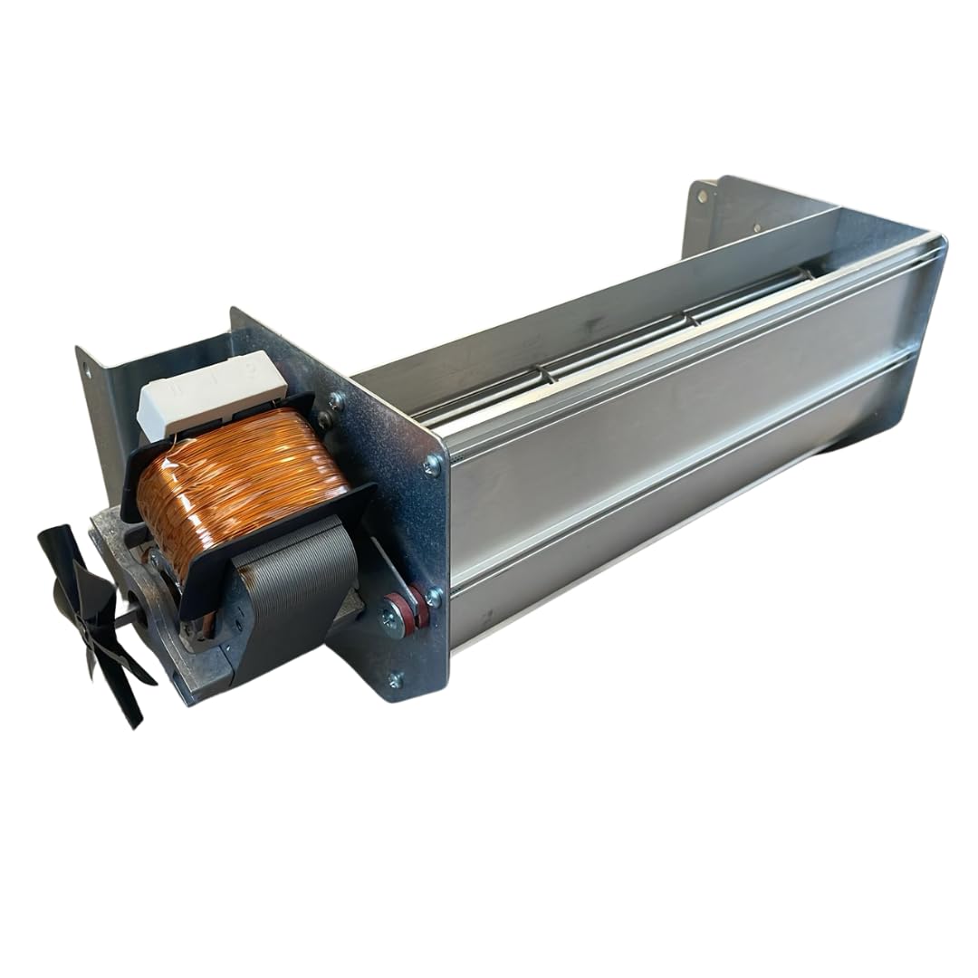 Ventilatore AzFire 153455 - TGO 80/1 - 270/35 (per stufa a pellet) - Lunghezza 383 mm - Diametro ventola 80 mm - Lunghezza ventola 270 mm - Portata 337 m3/h - Potenza 82 W