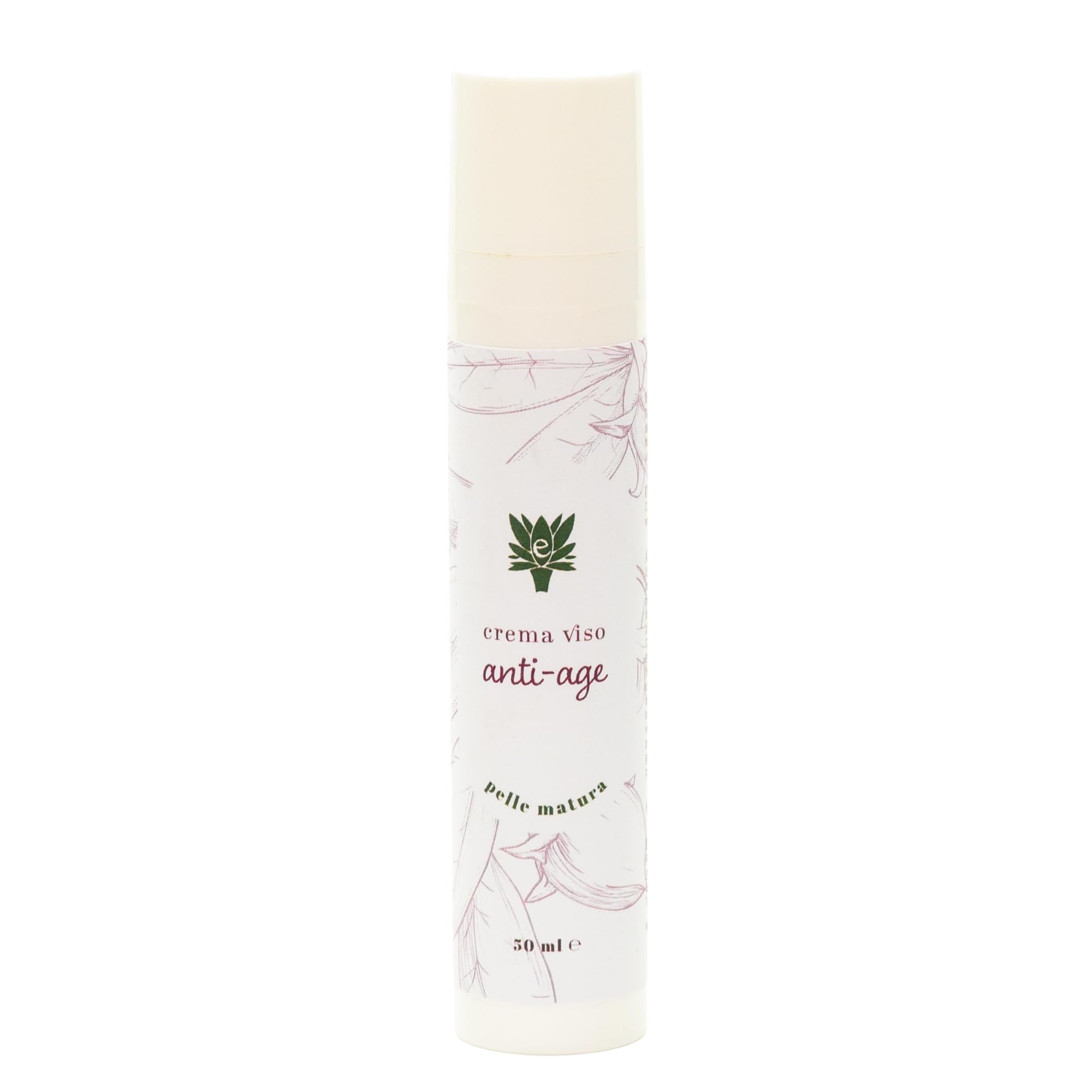 Crema Viso Anti-age tonificante donna e uomo, antiage rassoda e tonifica, crema viso donna e uomo Flacone airless 50ml