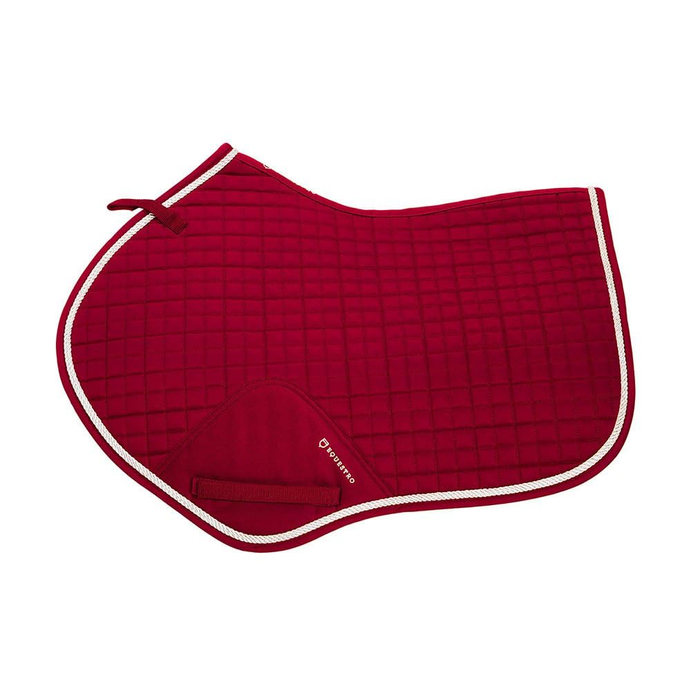 SOTTOSELLA EQUESTRO DA SALTO IN COTONE SAGOMATO INTERNO TESSUTO TECNICO TG FULL (ROSSO)