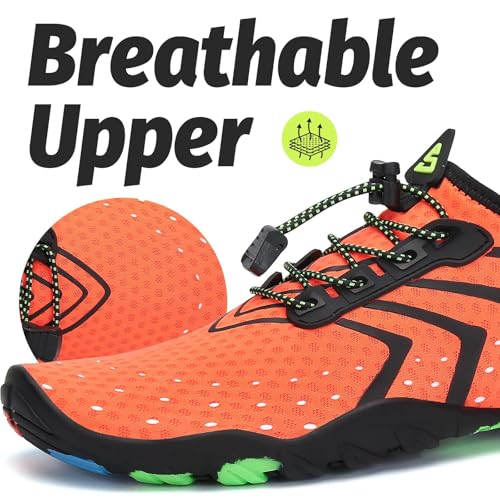 Image of SAGUARO Water Shoes for Women - Barefoot Quick-Dry Aqua Sock, Lightweight, Breathable for Swimming, Beach and Outdoor Activities Size 5.5-10.5