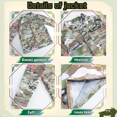 Disfraz de Soldado Militar Infantil Camuflado miniatura 4