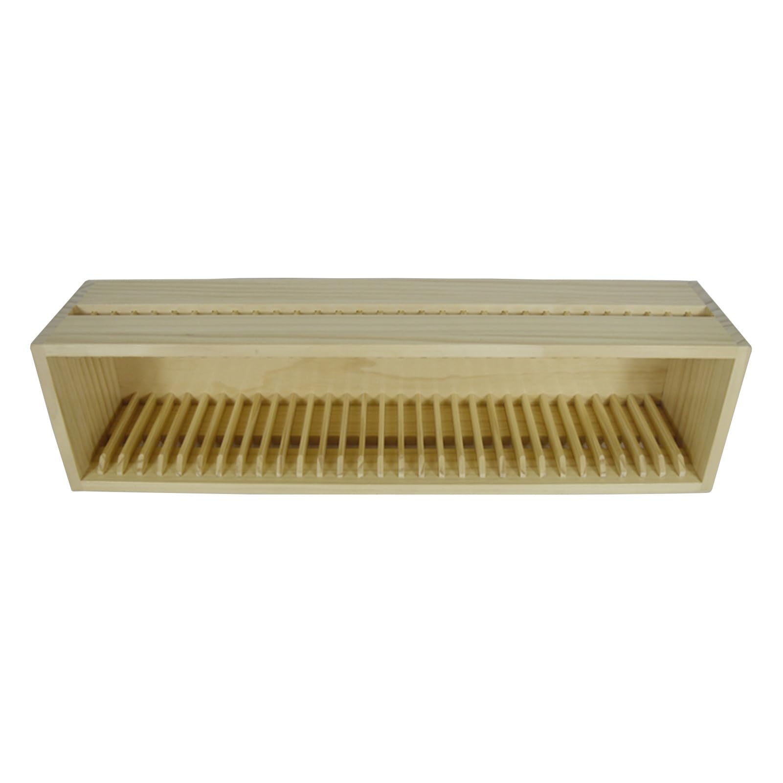CD Holder Rack, Natural Pine Wood CD Cases Storage Box Organizer DVD Display Shelf for Movie Cases, DVDs, Cassette Tape, Holds up to 31 CD Cases
