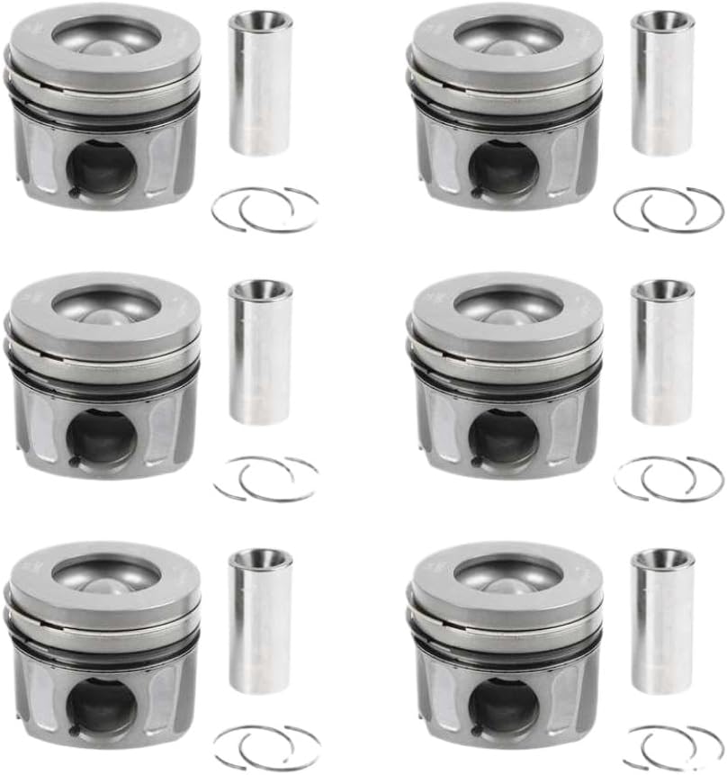 Pistons And Rings Kit Set 6 Pcs 306DT Compatible With TDV6 SDV6 3.0 DISCOVERY Engines