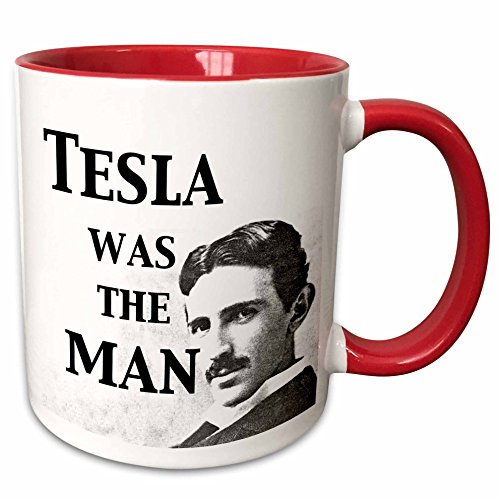 Mensuk Tesla was The Man Nikola Tesla Scientist Science Humor Magic Transforming Mug, 11-Ounce