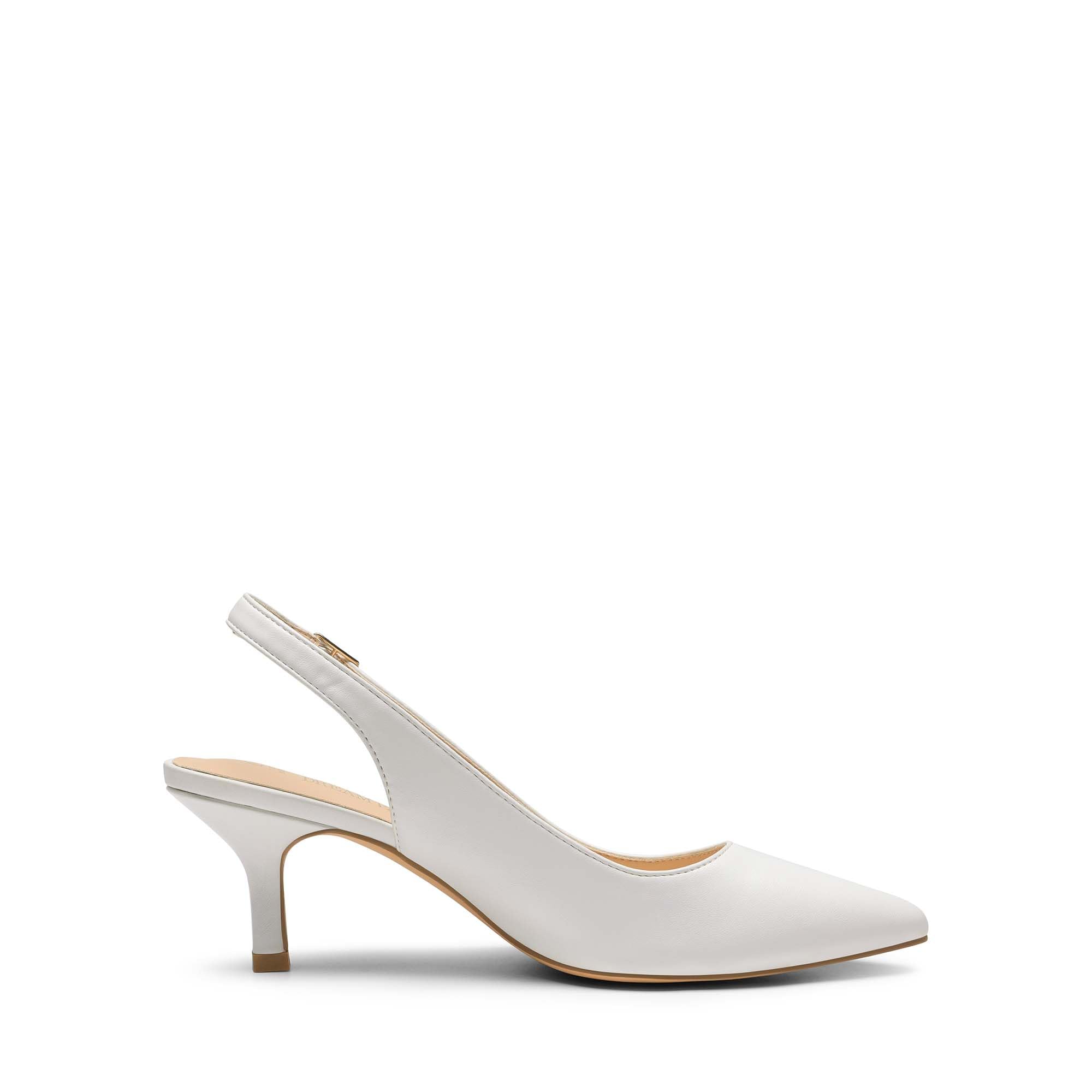 DREAM PAIRS Zapatos de Tacón Gato Clásicos Mujer de Zapatos de Salón PU Slingback con Plantilla Comoda para Boda Fiesta