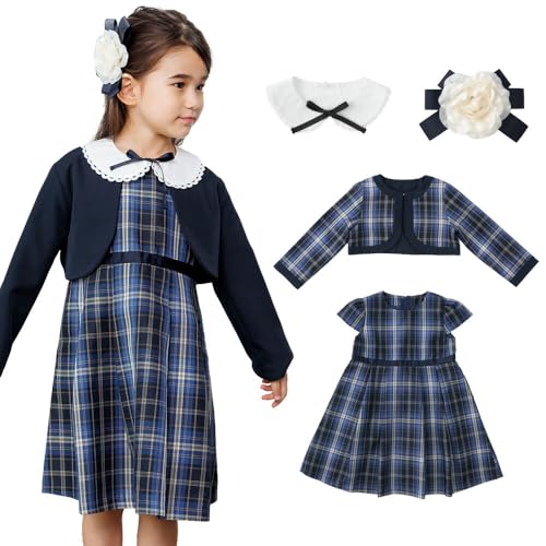 [RIO] ボレロワンピース (ネイビー 120cm)の商品画像（Amazon）