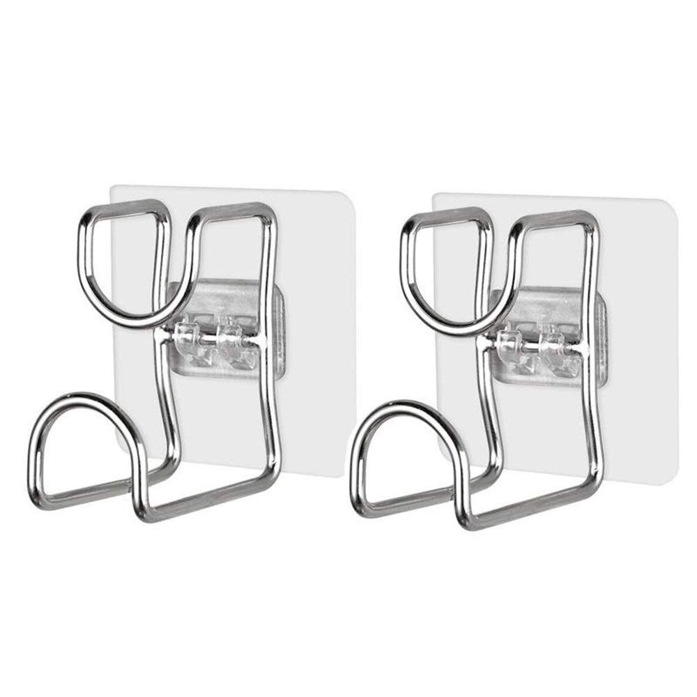 ALINNA Adhesive Hooks, Heavy Duty Washbasin Hook Stainless Steel Robe Towel Hook for Hanging Washbasin Bathroom Kitchen(2 Pack)