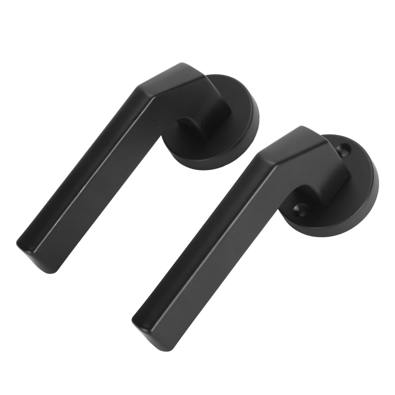 Poignée de porte de passage en métal noir au design scandinave épuré FTVOGUE